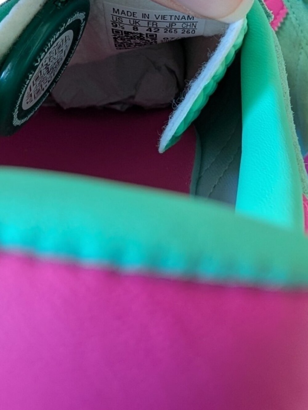 adidas Originals Gazelle Bold platform sneakers pulse mint screaming pink - Picture 10 of 13